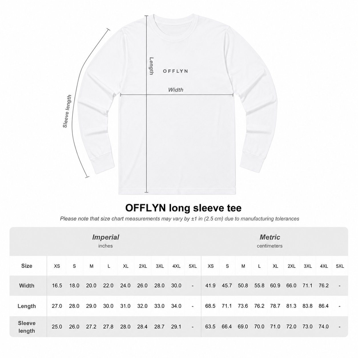 OFFLYN long sleeve tee