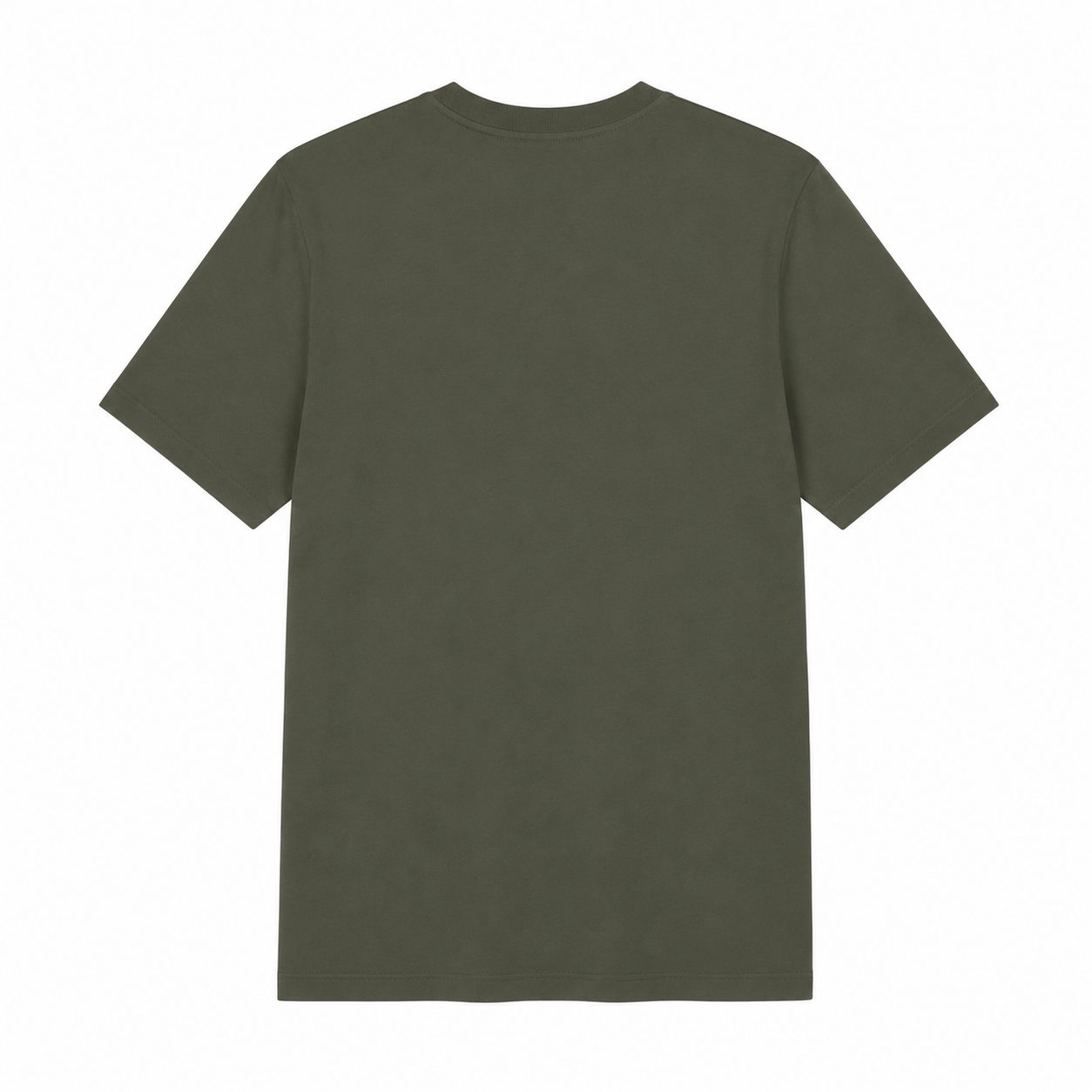 OFFLYN organic core tee khaki green back
