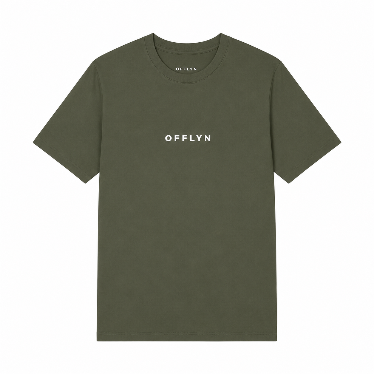 OFFLYN organic core tee khaki green
