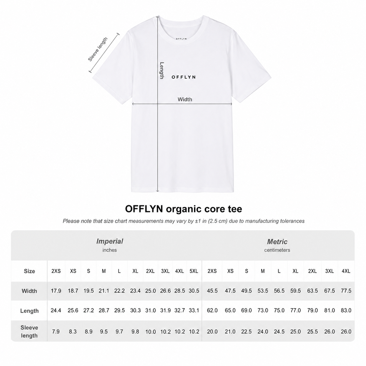 OFFLYN organic core tee