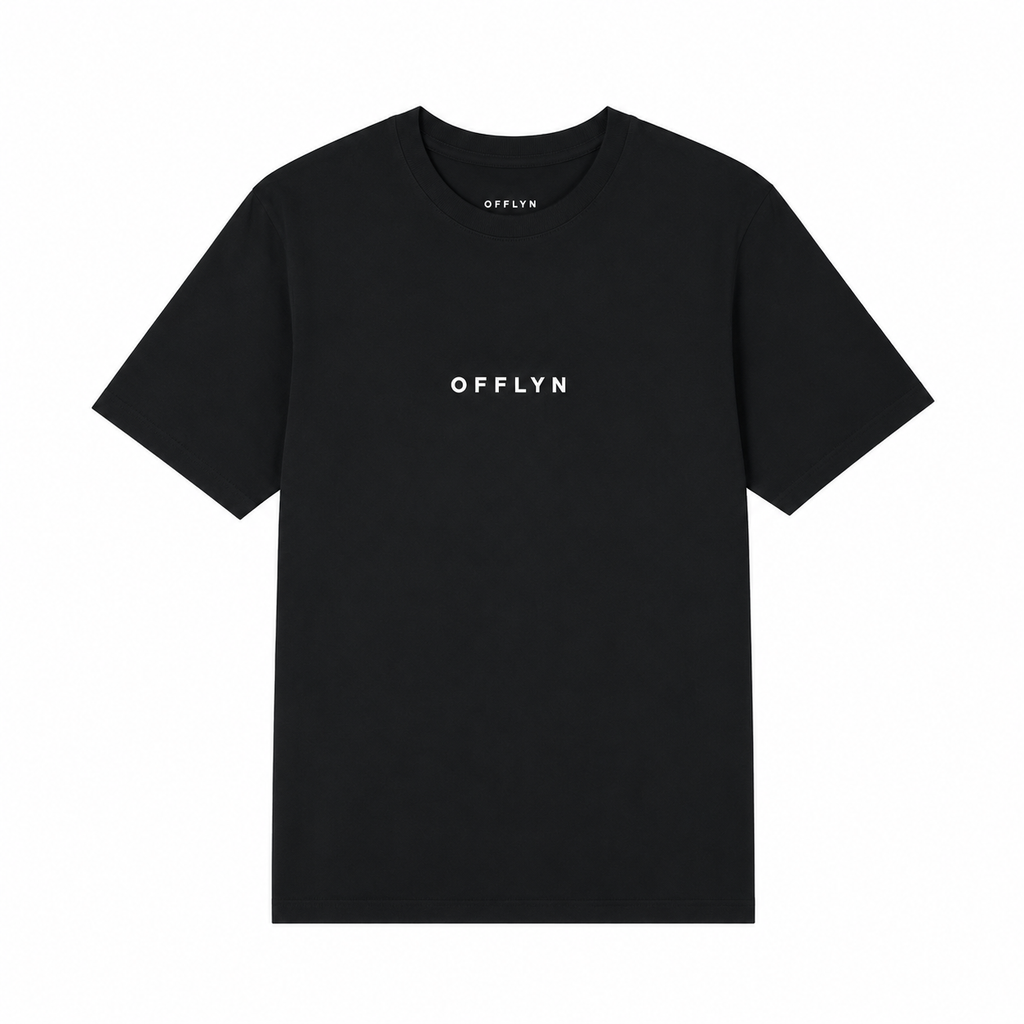 OFFLYN organic core tee black