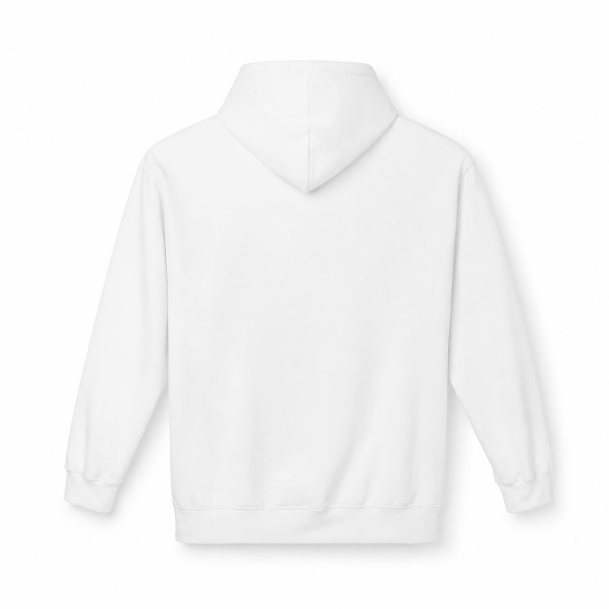 OFFLYN essentials hoodie white back